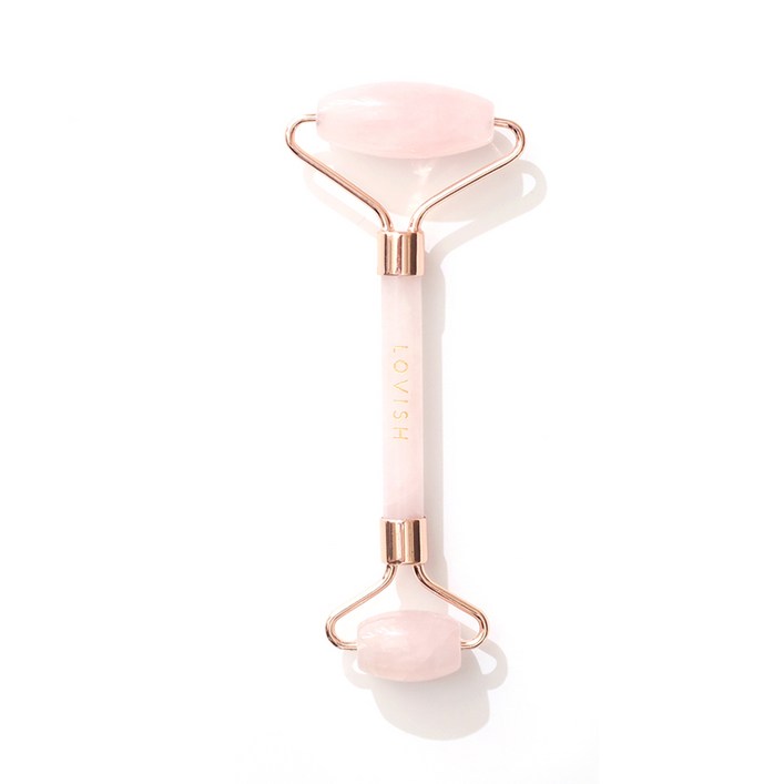 로즈쿼츠 괄사 핑크 마블 페이스 롤러, 혼합색상, 1개