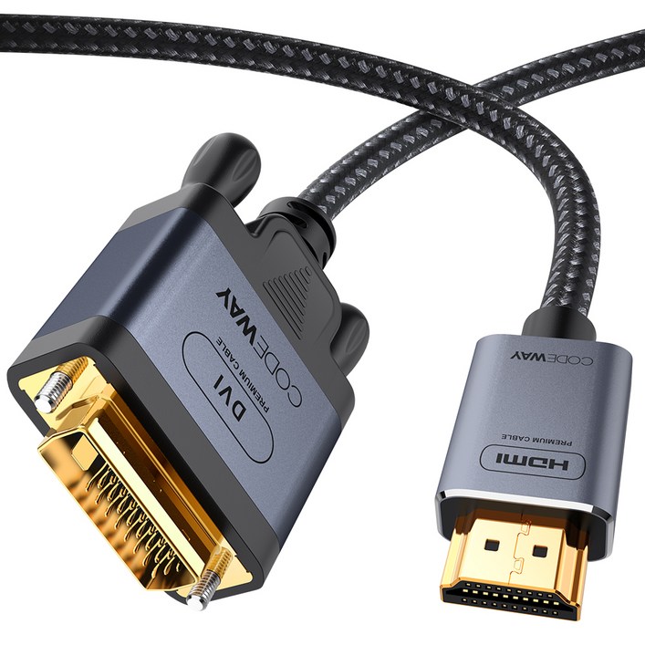 코드웨이 HDMI to DVI 모니터 케이블 4K 60Hz 코드웨이 HDMI to DVI 모니터 케이블 4K 60Hz