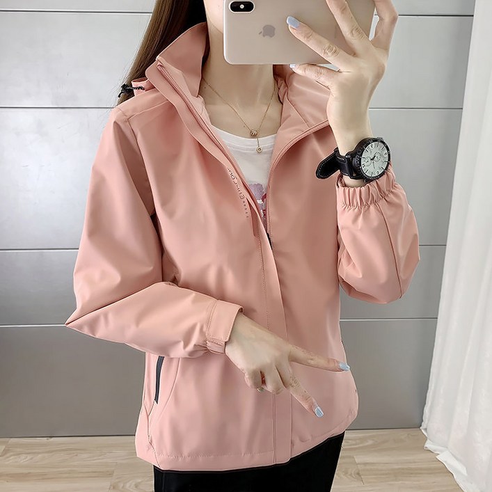 스타빈 여성용 캐주얼 컬러 바람막이