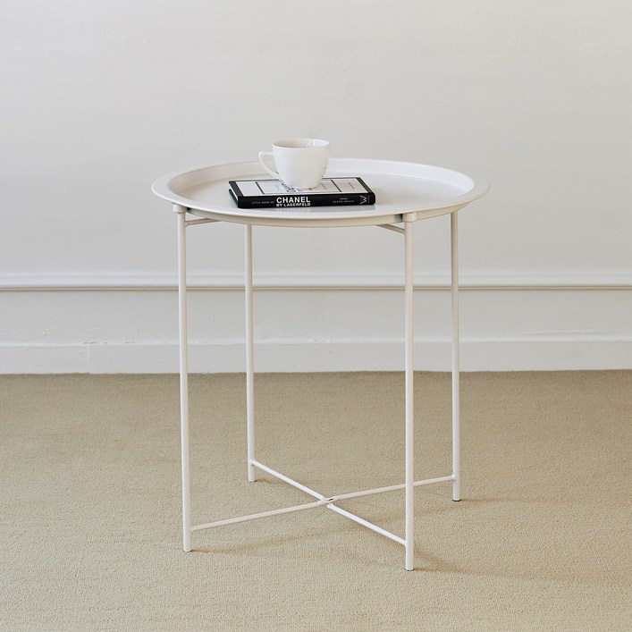 룸앤홈 아이언 폴딩 사이드 테이블