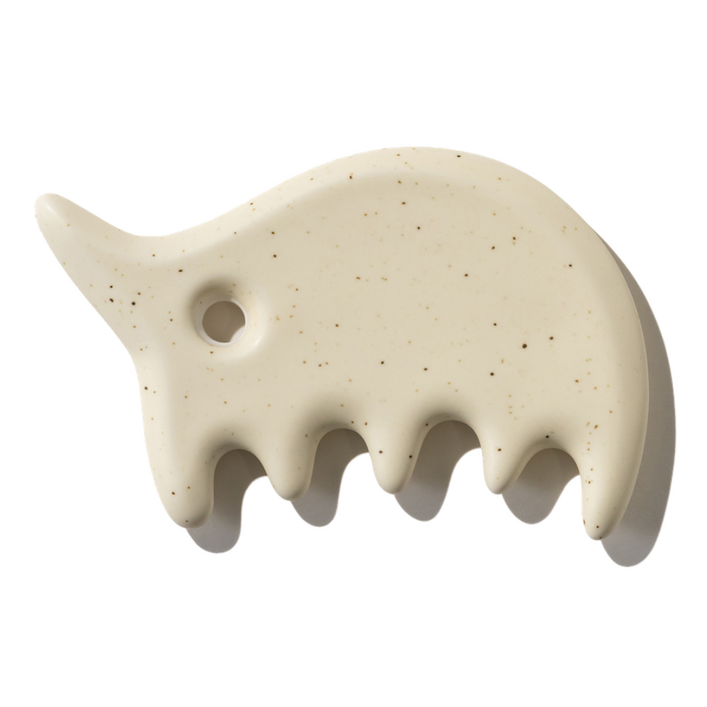 도예장인 에드뷰 명장 세라믹 코풀소 괄사 페이스 바디 림프순환 마사지  43만 유튜버 밤비걸 PICK, 베이지무광, 1개