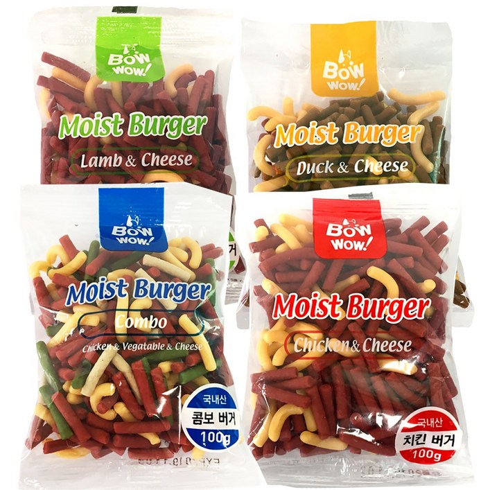 바우와우 대용량 1kg 가성비 강아지간식 버거간식 100g x 10봉, 치킨양고기콤보오리 바우와우 대용량 1kg 가성비 강아지간식 버거간식 100g x 10봉, 치킨양고기콤보오리