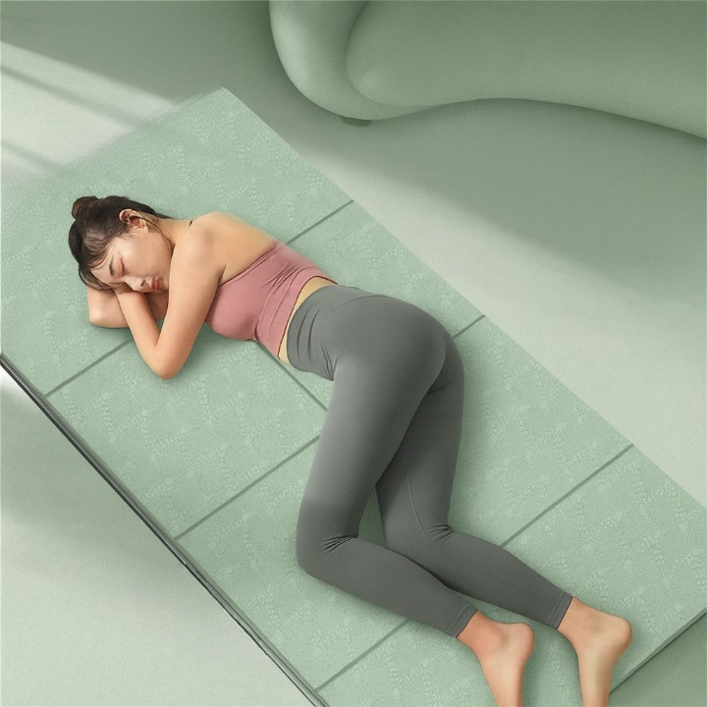 휴핏트 초간편 접이식 미끄럼방지 요가매트, 1개, 민트