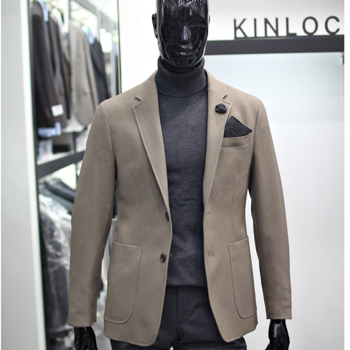 킨록 다크베이지칼라 기모트윌소재 남자자켓 FGB13