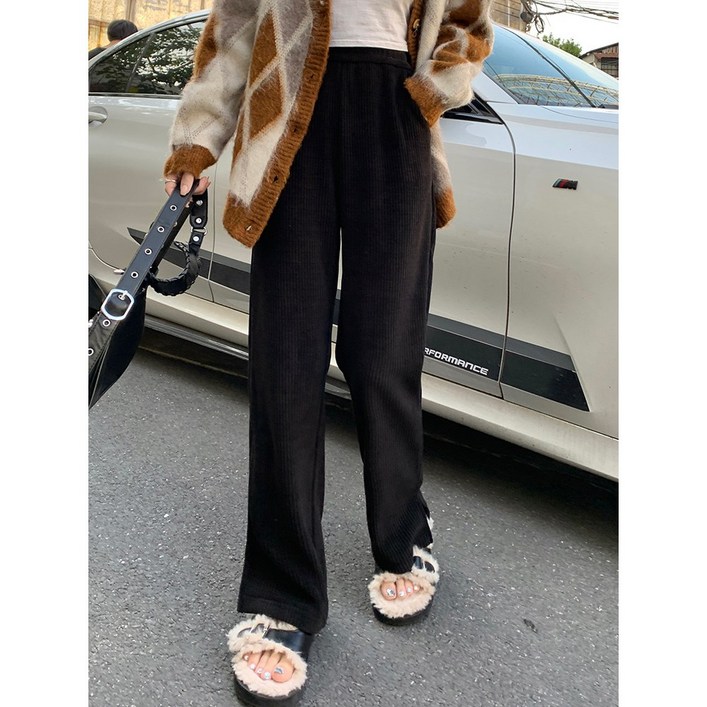 완스몰 루베닉 골지 밴딩 팬츠  pt23185