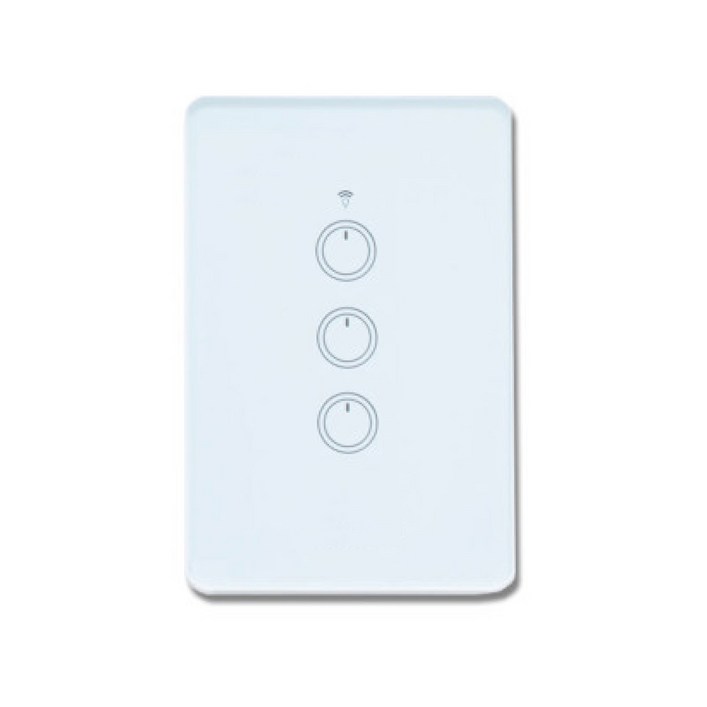 스마트빌 스마트 wifi iot 원격 제어 3구 화이트 스위치 2A(440W), 1개