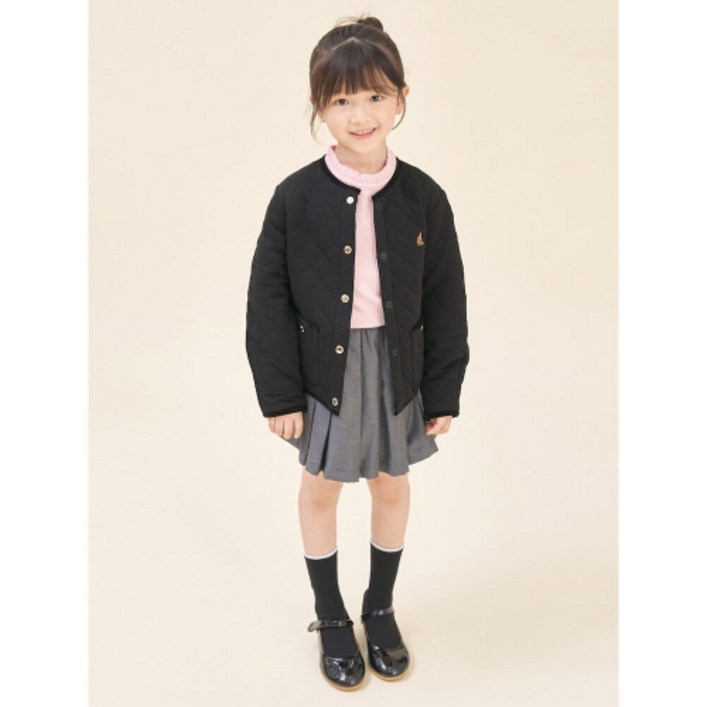 빈폴 BEANPOLE KIDS 여아 저지 퀼팅 점퍼 블랙 (BI5839G035) BI5839G035 481900