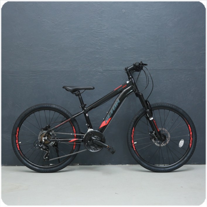 알톤 NEW 엑시언24HD  21단  24인치 MTB자전거  시마노유압디스크, 블랙, 1개