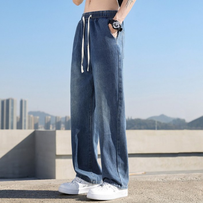 남자 청바지 밴딩 데님팬츠 A7164