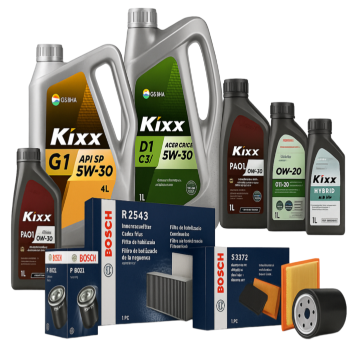 렉스턴 슈퍼 스포츠 더뉴 올뉴 전차종 엔진오일 오일세트 보쉬필터 킥스오일