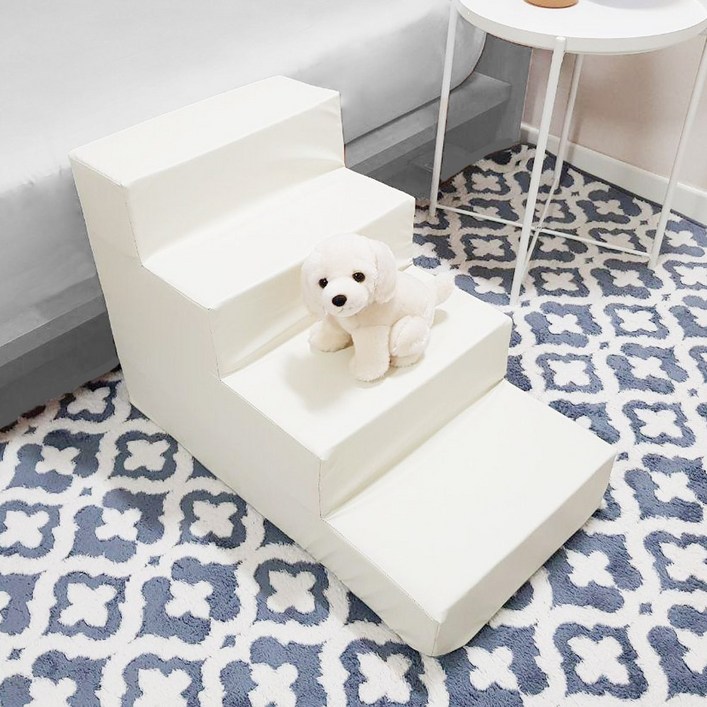 8DECO 강아지계단 애견계단 펫스텝 모음 1단2단3단4단 커버솜포함 ce4, 아이보리 방수, 1개 8DECO 강아지계단 애견계단 펫스텝 모음 1단2단3단4단 커버솜포함 ce4, 아이보리 방수, 1개