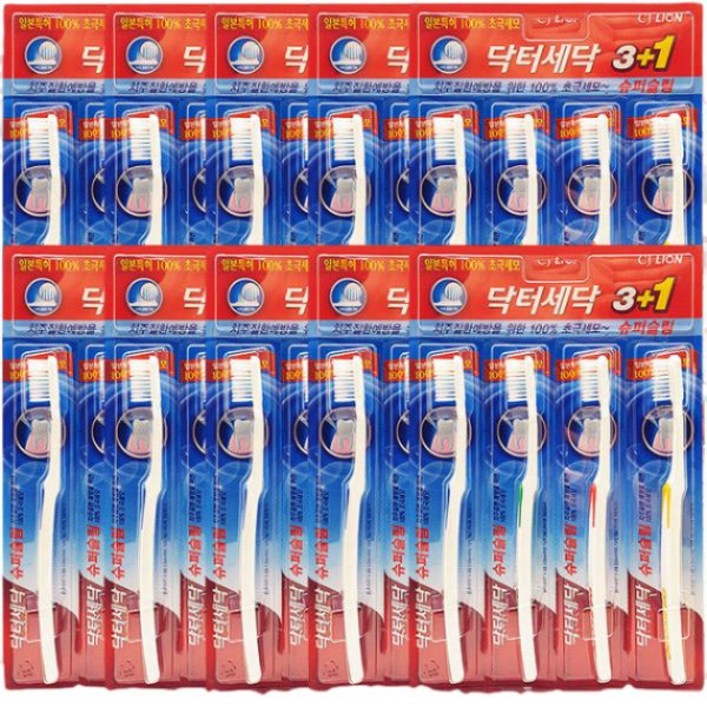 라이온 닥터세닥 슈퍼슬림 칫솔 40개