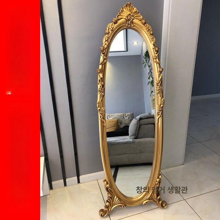 전신거울 인테리어 옷가게 엔틱 미용실 비정형 드레스룸 벽걸이 피팅 앤틱