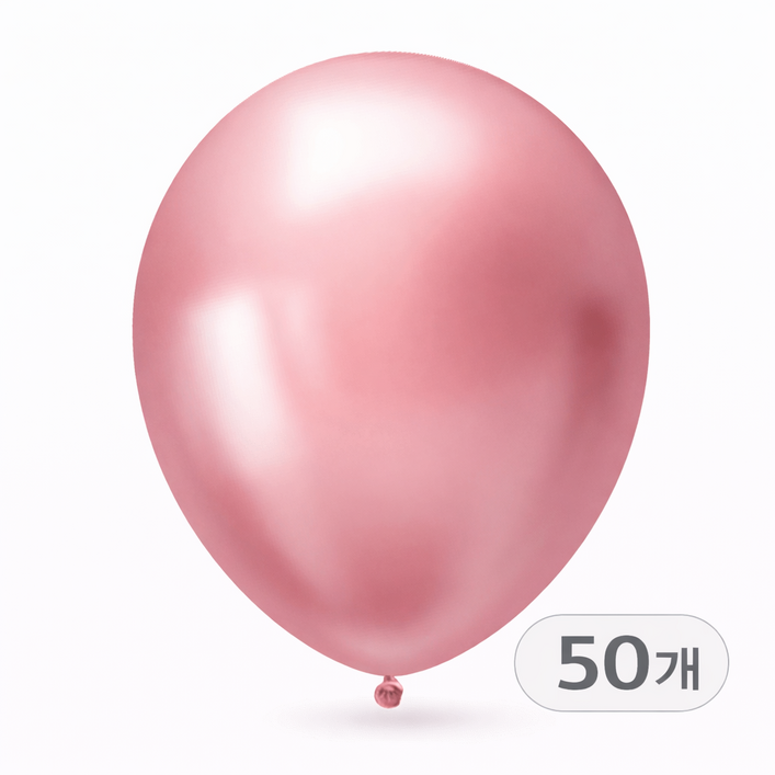 브로키 메탈풍선 12인치 50p 펄풍선 크롬풍선 데코 파티용품