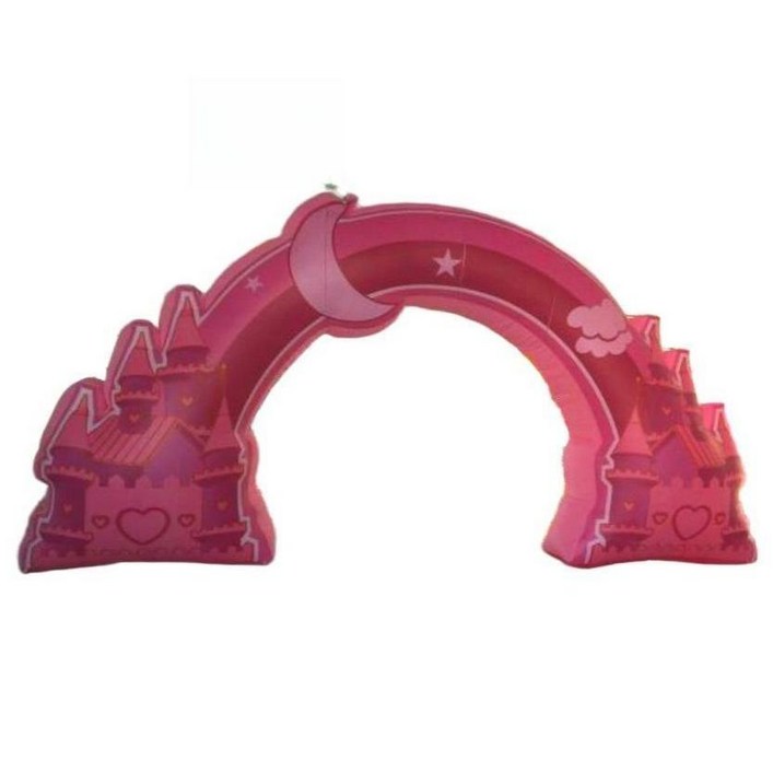 에어아치 풍선아치 캐슬 공주 프린세스 핑크색 포토존 포토라인 행사, 길이 6미터