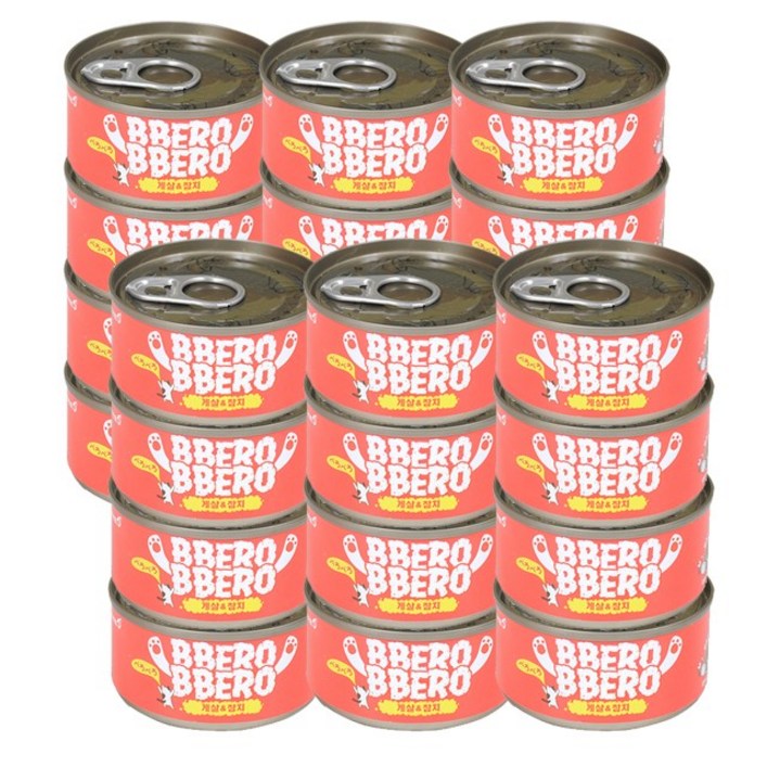 빼로빼로캔 고양이간식, 게살&참치, 24개