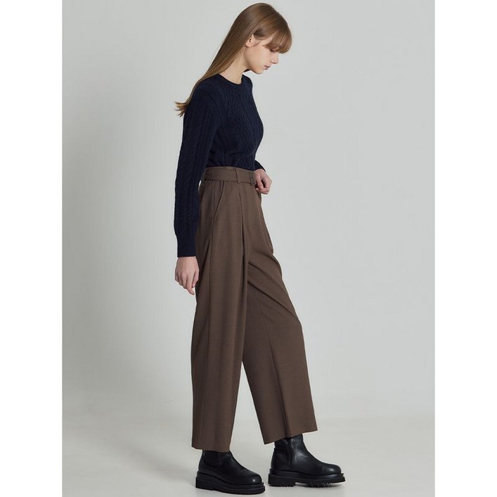 쉬즈미스 쉬즈미스SHESMISS  플레이 벨티드 와이드 팬츠 택가격198000원