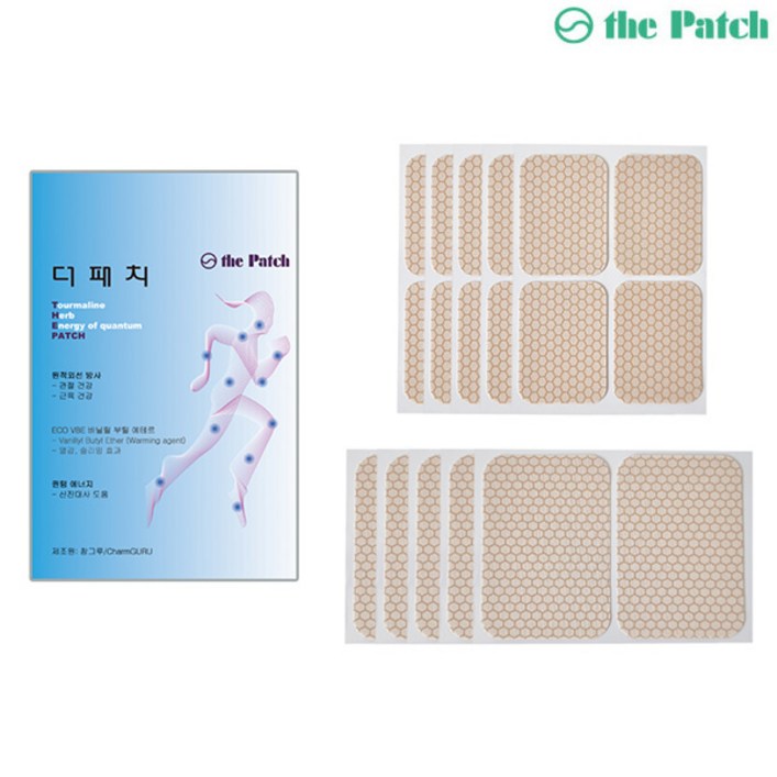 더 패치 토르마린 원적외선 붙이는 파스, 30개입, 4개