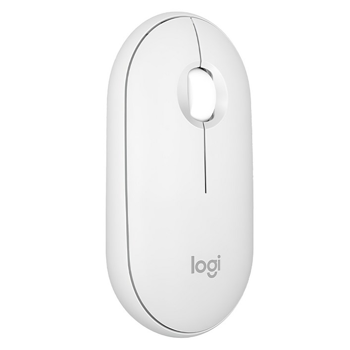 로지텍 무소음 무선 마우스 Pebble M350S, Pebble M350S, 도브화이트