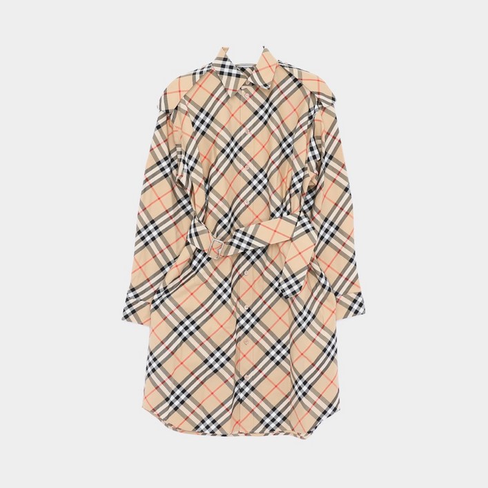 버버리 빈티지체크 벨티드 여성 원피스 8086610