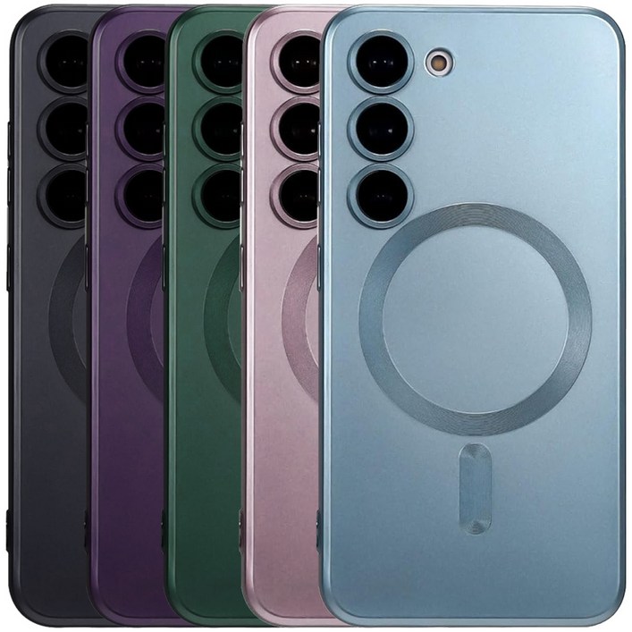 BULKON 갤럭시 S24 플러스 울트라 맥세이프 매트 무광 컬러 카메라 풀커버 케이스