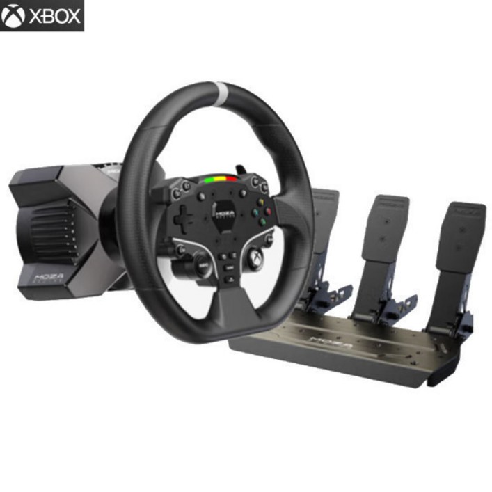 트루펙트 MOZA R3 레이싱 휠 올인원 풀 패키지 Xbox 엑박 모자 레이싱 시뮬레이터 게임적용 티어링 휠 페달 친환경PU