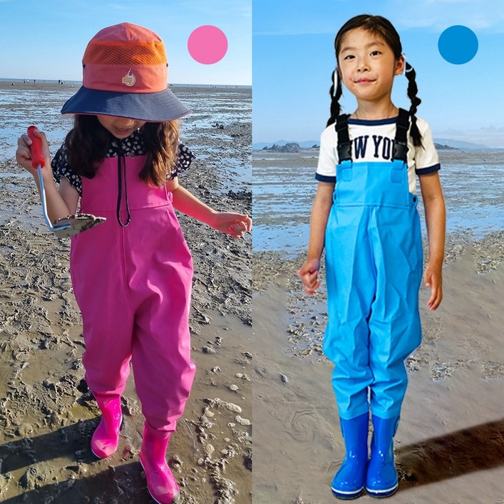 민트스쿨 어린이 가슴장화 갯벌체험 해루질 갯벌장화