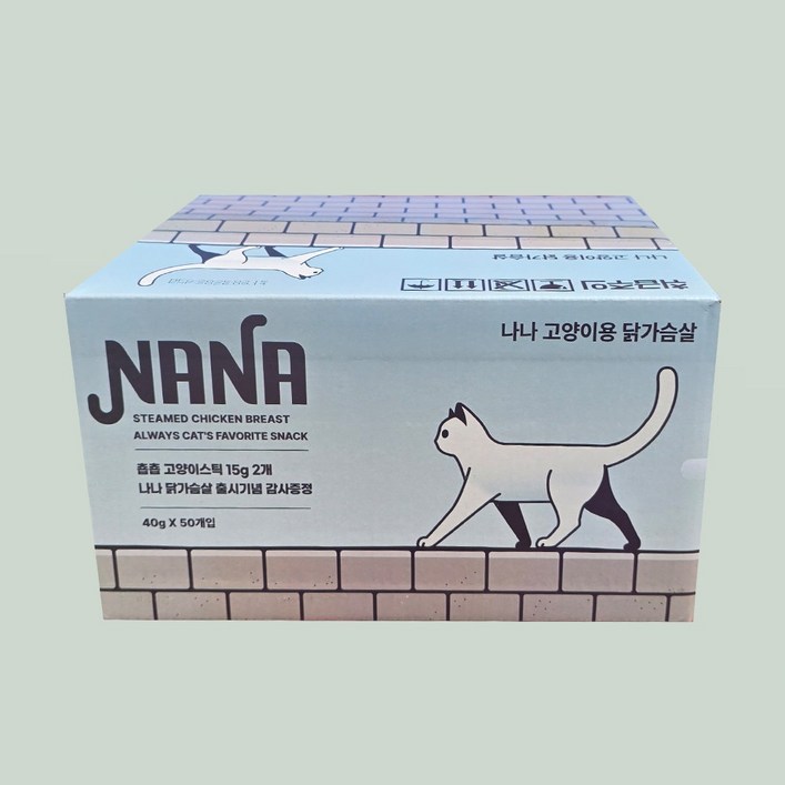 나나 고양이 닭가슴살 40g  100개 1박스, 100개, 40g, 치킨