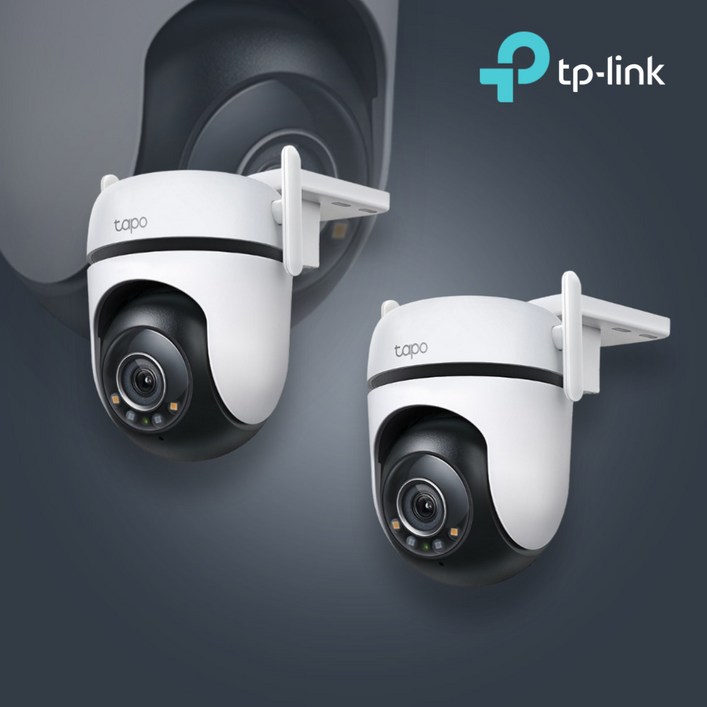 티피링크 Tapo C520WS (2개세트) 400만화소 풀컬러 실외 회전형 홈캠 CCTV - 쇼핑앤샵