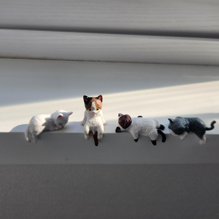 호두스토어 인테리어 차량용 고양이 피규어 4종세트