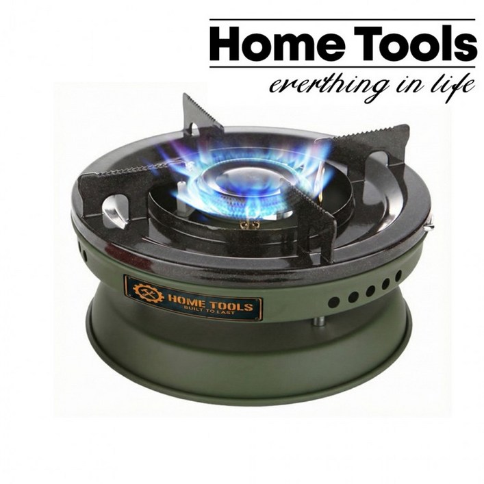 홈툴스 버너 캠핑 그리들 휴대용 고화력 부탄가스 이소가스 해바라기 카키