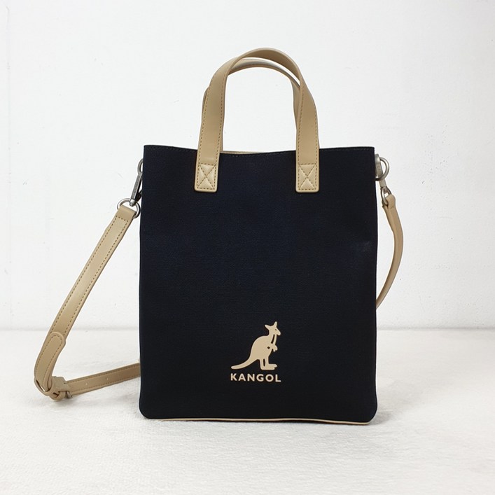 백화점 정품 캉골 여성 듀오 캔버스 미니 쇼퍼백 3877 블랙 여자 미니 가방 핸드백 크로스백