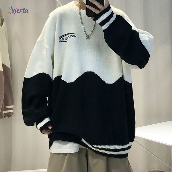 Xiesta 남자 풀오버 학생 풀오버가 멋스럽다만 14세 이상입니다