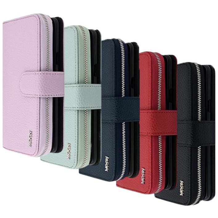 갤럭시A53 케이스 지갑 가죽 카드 수납 포켓 다이어리 플러스 더문 지퍼