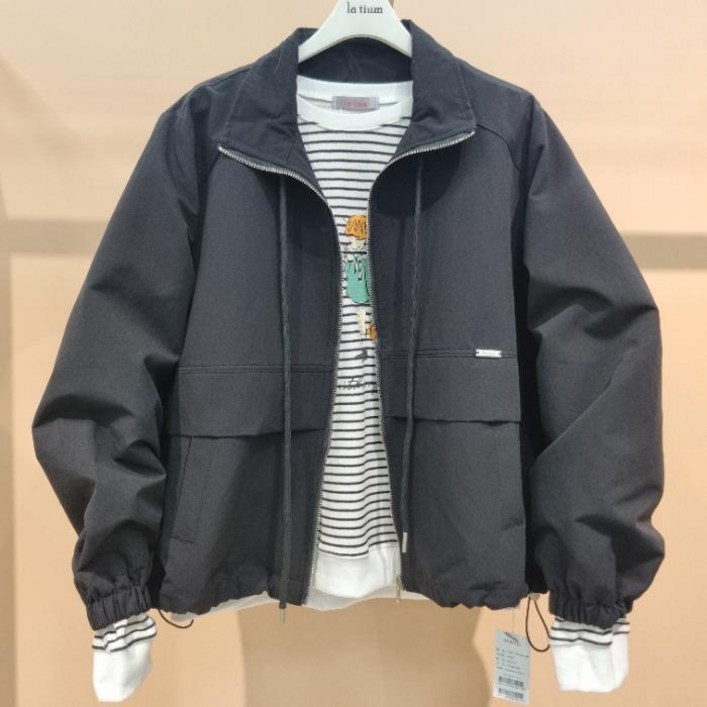 라티움 Destijl 봄간절기 팔품편한깔끔한 루즈핏 하이넥 집업점퍼 D2613jp03 45903393 2957428