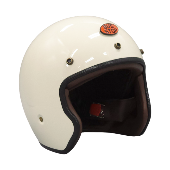 여자스쿠터 버스스탑 Lucente(루첸테) 소두핏 클래식 오토바이 스쿠터 베스파 신형 헬멧, 유광아이보리