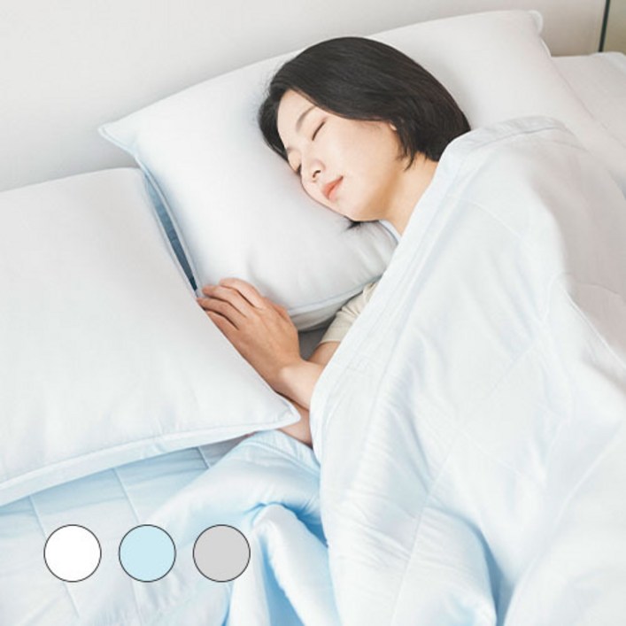 슬라운드 에어쿨 부드러운 땀흡수 초냉감 여름이불 단품, 퓨어화이트