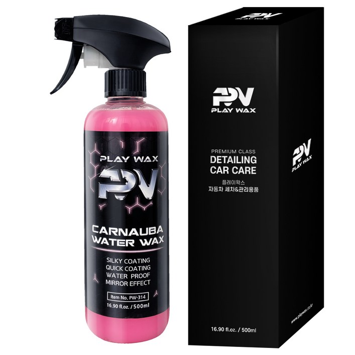 playwax 카나우바 퀵디테일러 고광택 발수코팅, 500ml, 1개 playwax 카나우바 퀵디테일러 고광택 발수코팅, 500ml, 1개