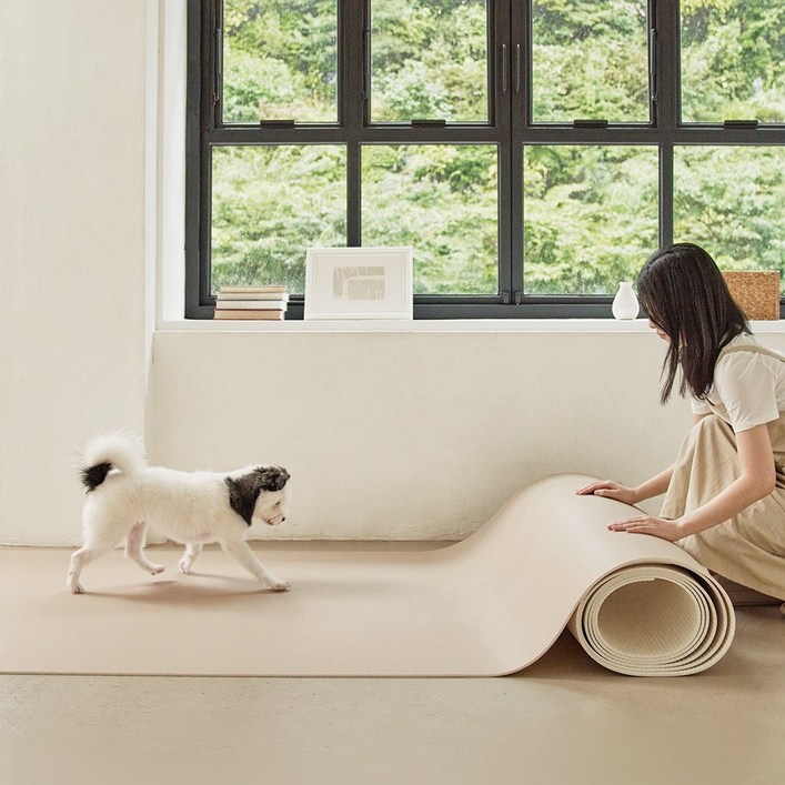 몽슈펫 강아지미끄럼방지매트 애견 TPU 소재 가정용, 1개, 라이트그레이