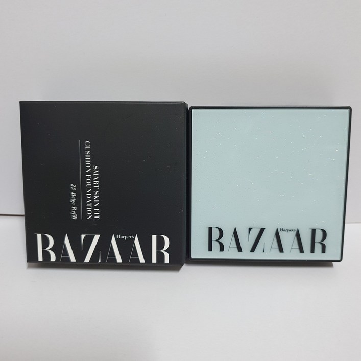 하퍼스바자 스마트 스킨핏 쿠션 파운데이션21호본품리필SET, 21호 본품21호 리필, 1개, 21호 본품21호 리필 세트