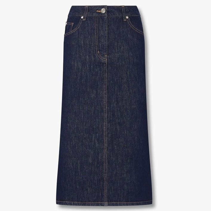 백화점 홈쇼핑 정품 지컷 백 슬릿 생지 데님 스커트 7215255205