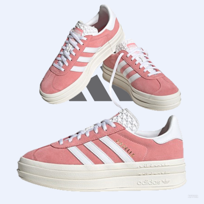 아디다스 남녀공용 런닝화 발편한 가벼운 운동화 데일리 러닝화 헬스 KSTON GAZELLE BOLD W 살몬 핑크 IG9653