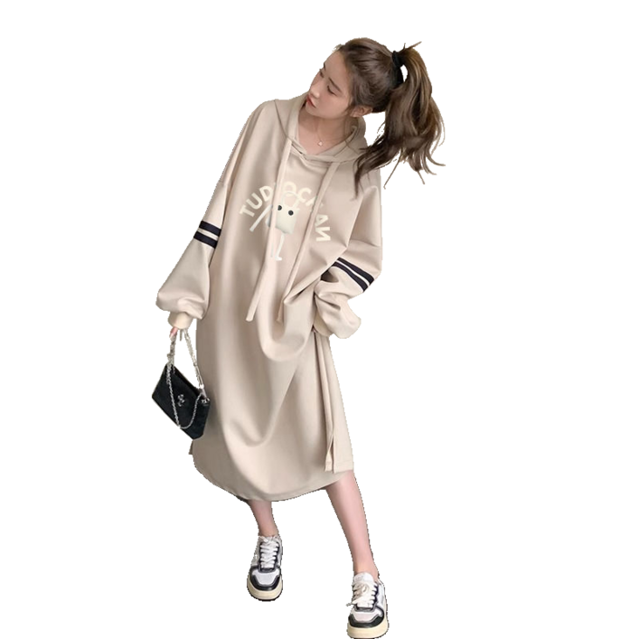 여성 긴팔 데일리룩 원피스 빅 사이즈 후드원피스 뉴타임즈 1230YD27M