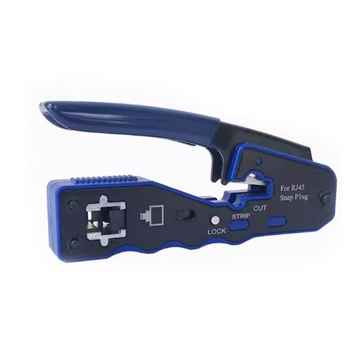 JK 멀티 관통 랜툴 8P 전용 RJ45 네트워크 공사 랜작업 PC방 CAT5 CAT6 압착기, 1개