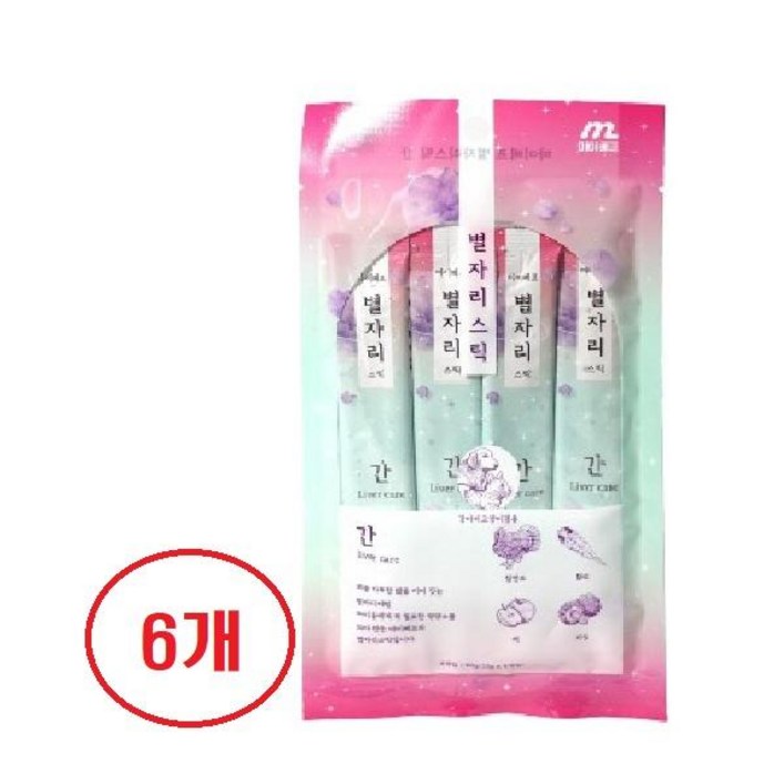 마이베프 별자리스틱 간식 간건강 츄르 4p 6팩 총24개