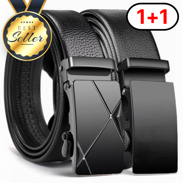 런던옴므 1+1 남성 자동 벨트 가죽 허리띠