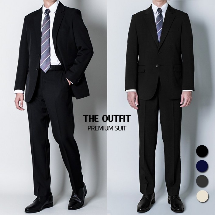 디아웃핏 남성 정장세트 사계절 캐주얼 기본 수트 면접 결혼식S4XL