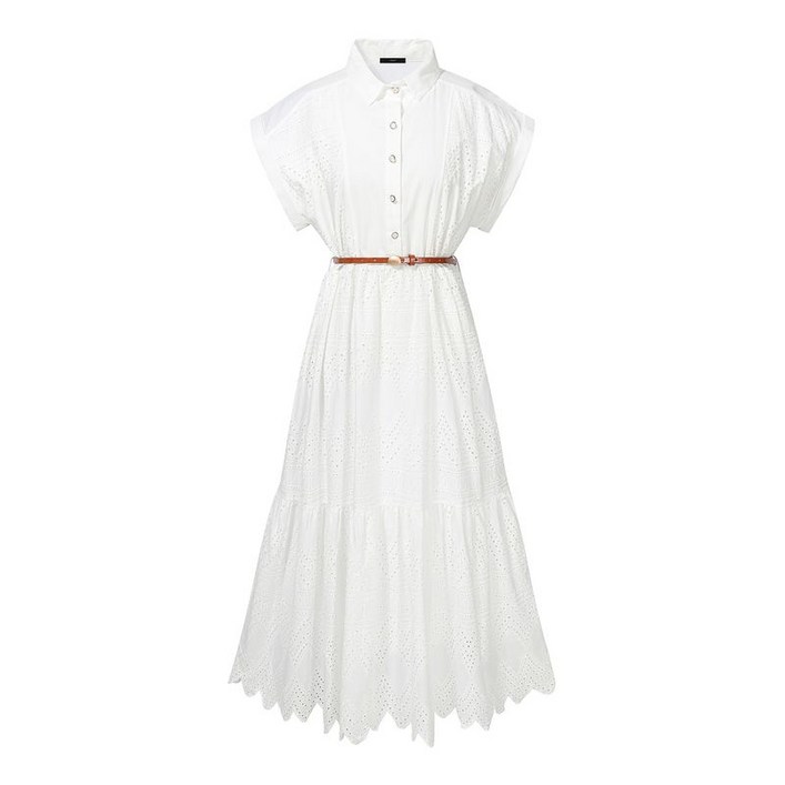 르샵 벨티드 펀칭 롱 원피스 DP2OW001A