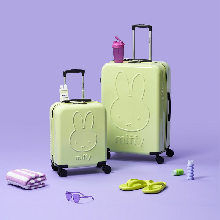 [미피] 하티 기내용 수하물용 캐릭터 캐리어 51cm 74.5cm