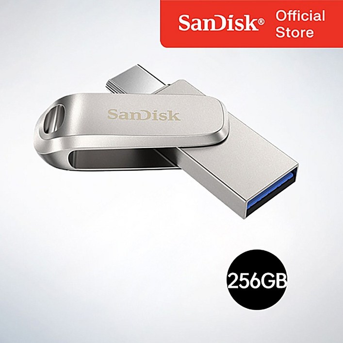 샌디스크 공식인증제품 USB 메모리  Ultra Dual Drive Luxe 울트라 듀얼 드라이브 럭스  Type-C OTG USB 3.1 SDDDC4 256GB